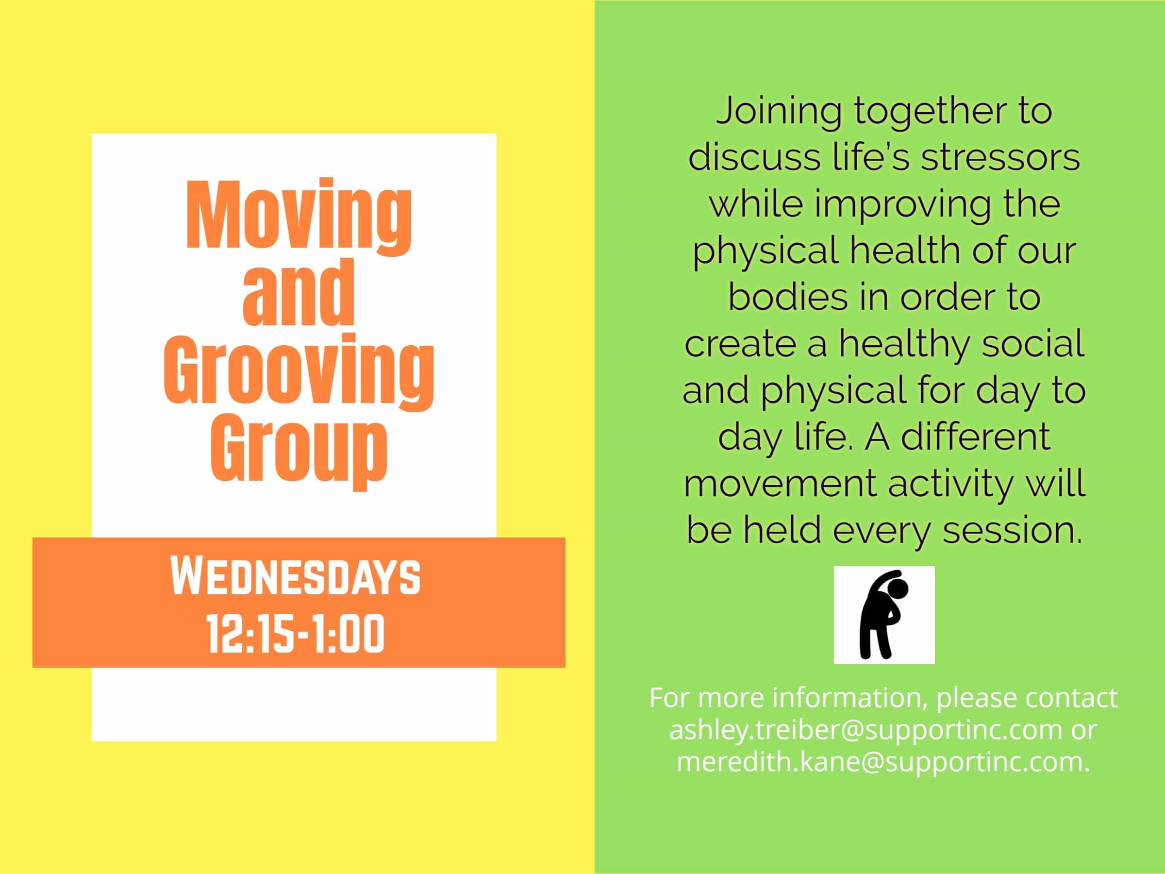 Moving and Grooving A Glimpse into our Exercise Group Support, Inc