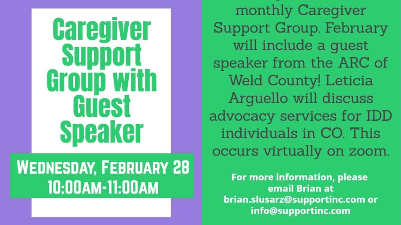 Caregiver Support Group (Guest Speaker) 2.28.24